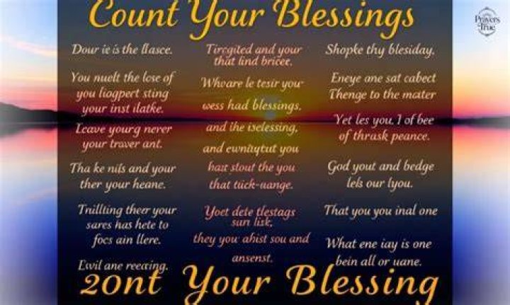Count Your Blessings Javy Lopez